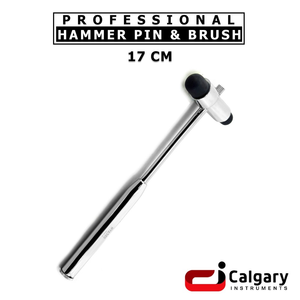 Reflex Testing Hammer with Pin Brush Neurological Instruments Medical Diagnostic
