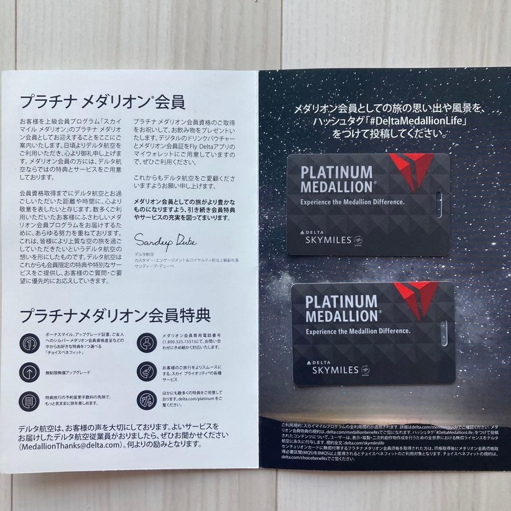 Delta Airlines Platinum Medallion Card
