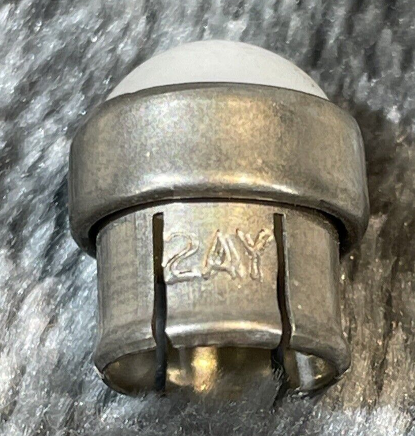 Vintage WHITE 2AY Switchboard Lamp Cap NOS