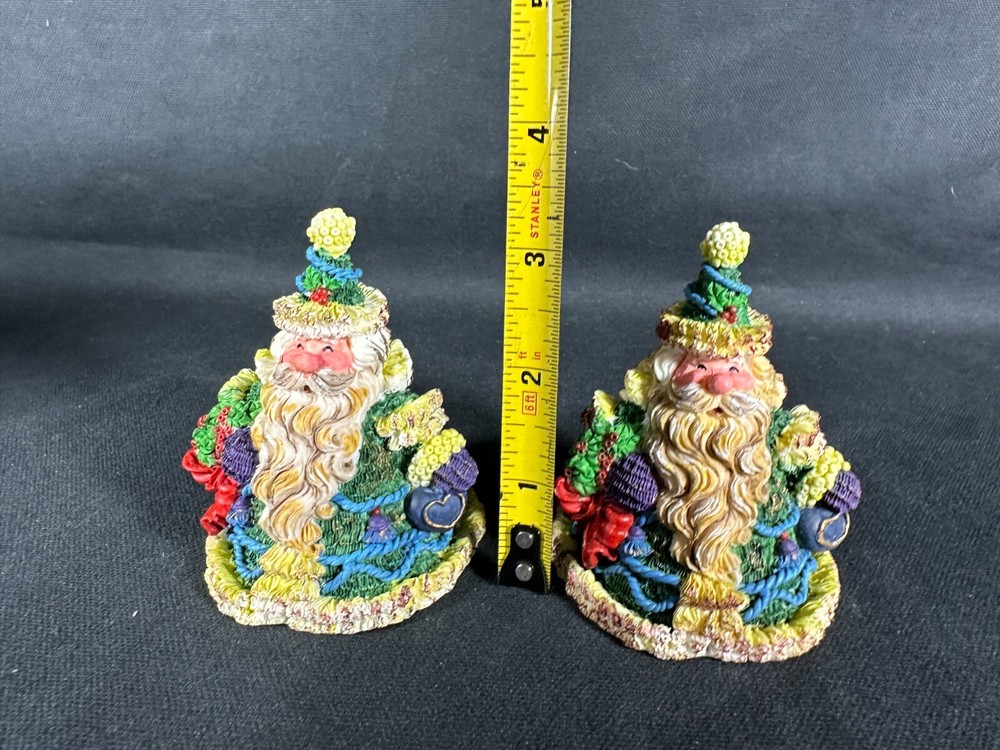 Pair of Santa Figurines