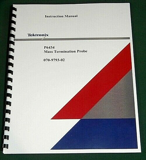 Tektronix P6434 User Manual: Comb Bound & Protective Covers