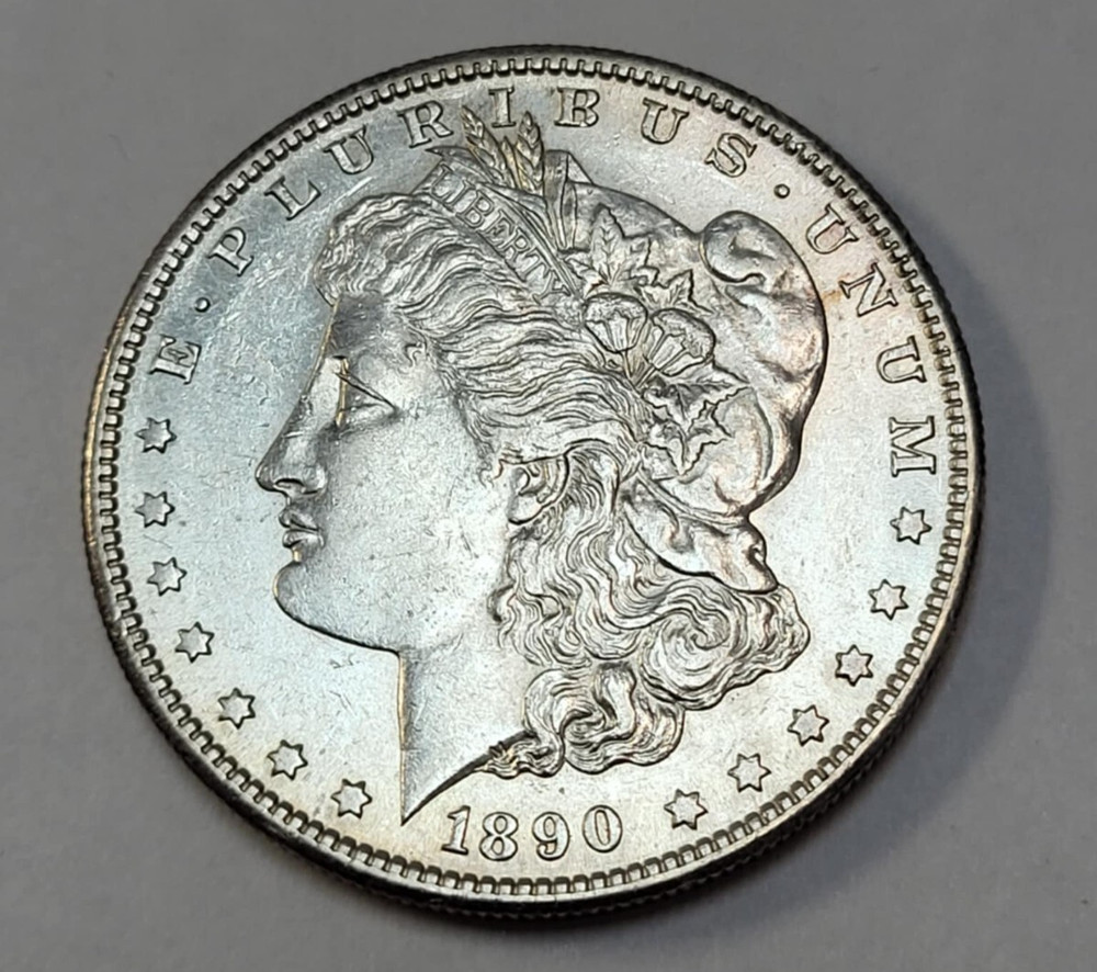 1890 S/S Morgan Silver Dollar  Error Coin See Pics