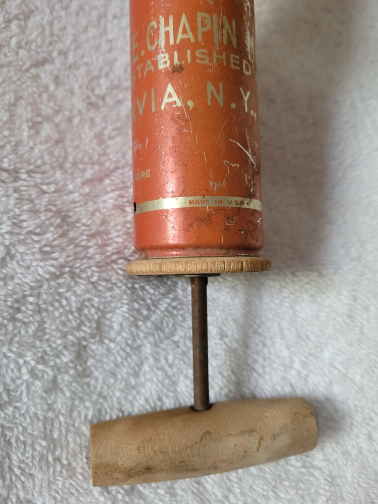 Vintage Tin Chapin Hardware Store Bug Sprayer