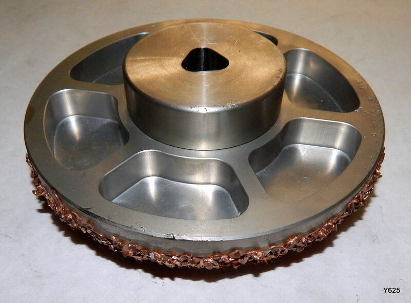 5/8" Triangle Bore Roughing Disc Possibly Carbide 5-1/2" O.D.