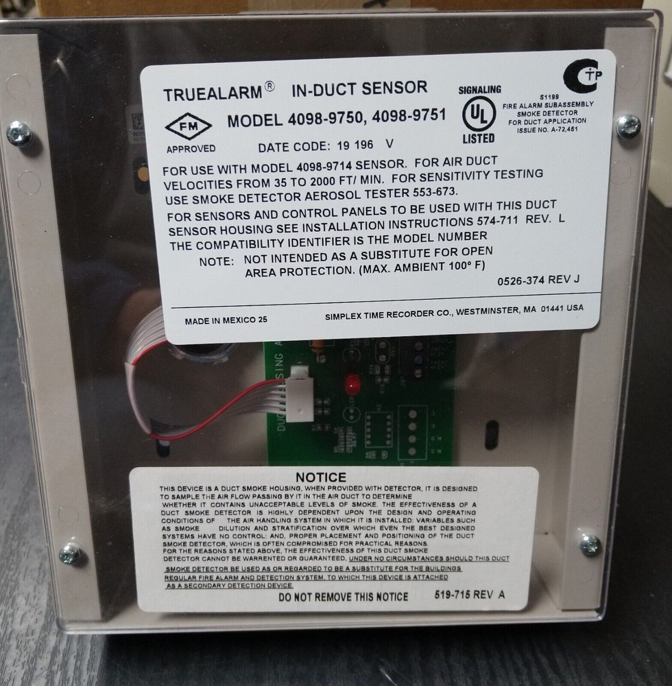 Simplex 4098-9750 - W/O Relay