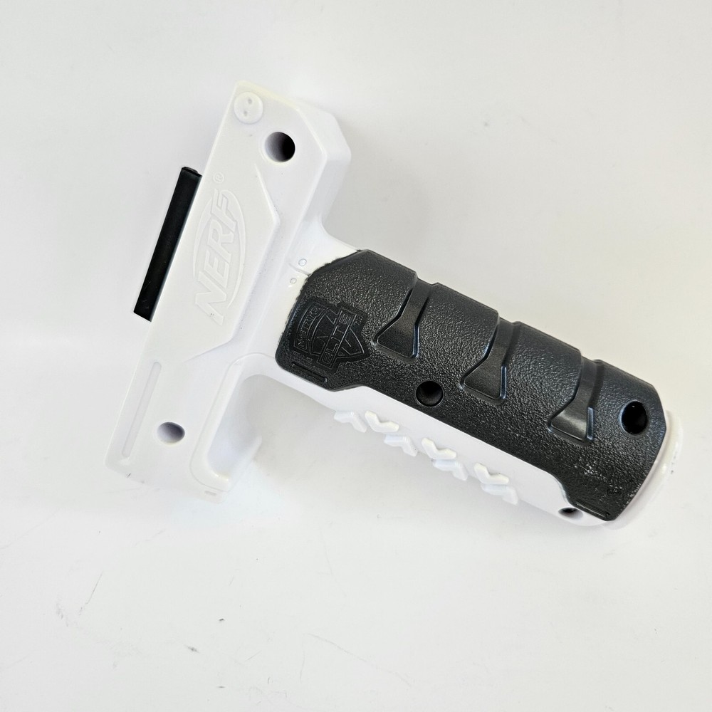 Nerf N-Strike White Elite Retaliator Pump Handle Grip Foregrip Accessory Part