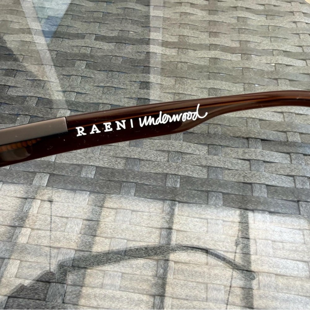 NWOT RAEN “Underwood” Chocolate & White Optical Frames