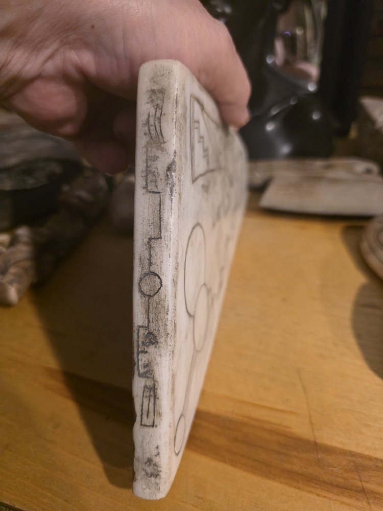 Ojuelos/Tula Authentic Ancient Alien Stone Calcite Panel Carving, with Dig Video