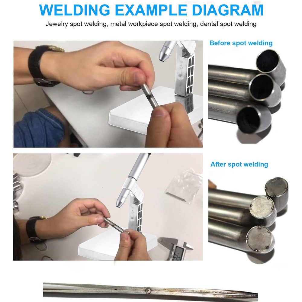 Automatic CNC Pulse Spot Welding Permanent Jewelry Welder Kit Arc Welding Adjust