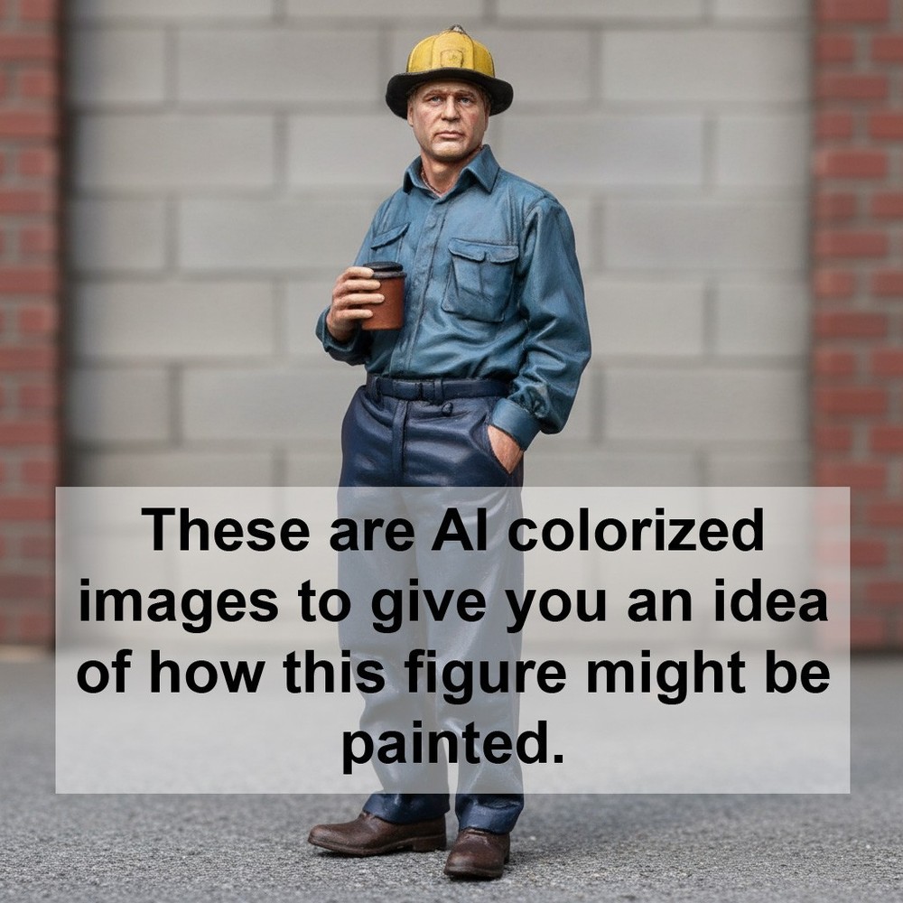 HO SCALE EVERYDAY FIGURES (BATCH E N001-N250) 1/87 UNPAINTED RESIN