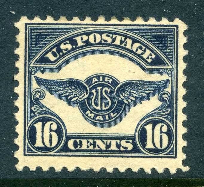 C5, 16¢ Early Airmail, Mint Hinged, Scott $60