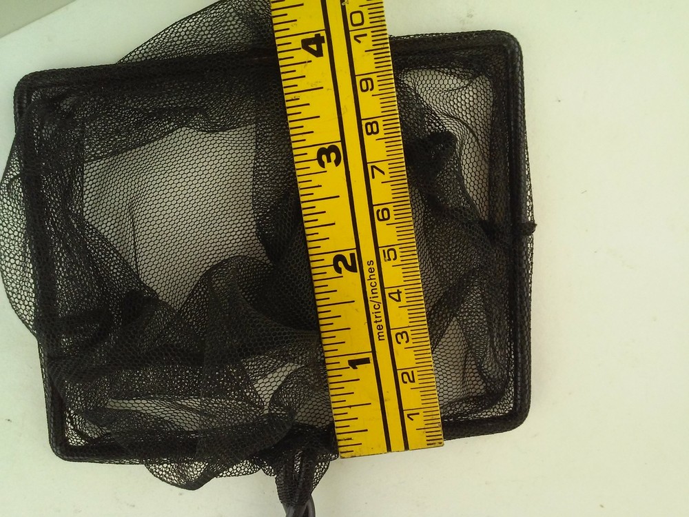 2 Pieces Handheld Aquarium Net Skimmer Mesh Net Black