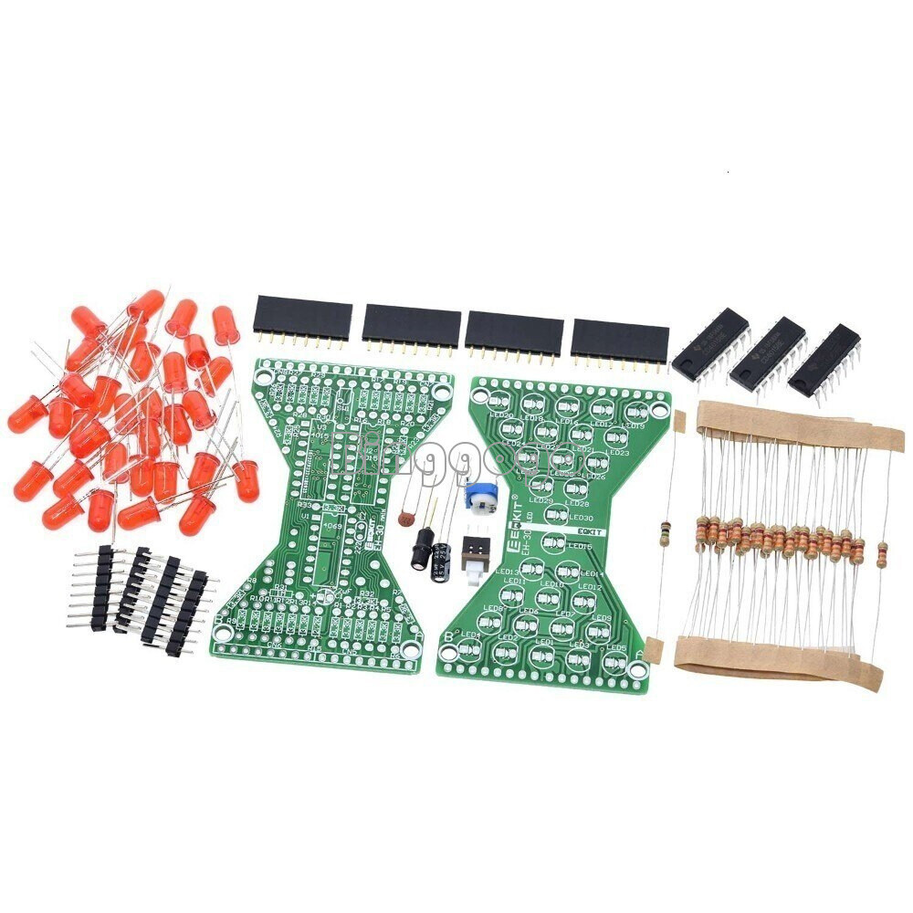 DC 5V Red LED Electronic HourglassSpeed Adjustable Funny Electronic DIY