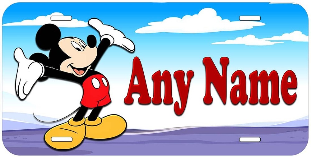 Personalized Mickey Car License Plate Any Name