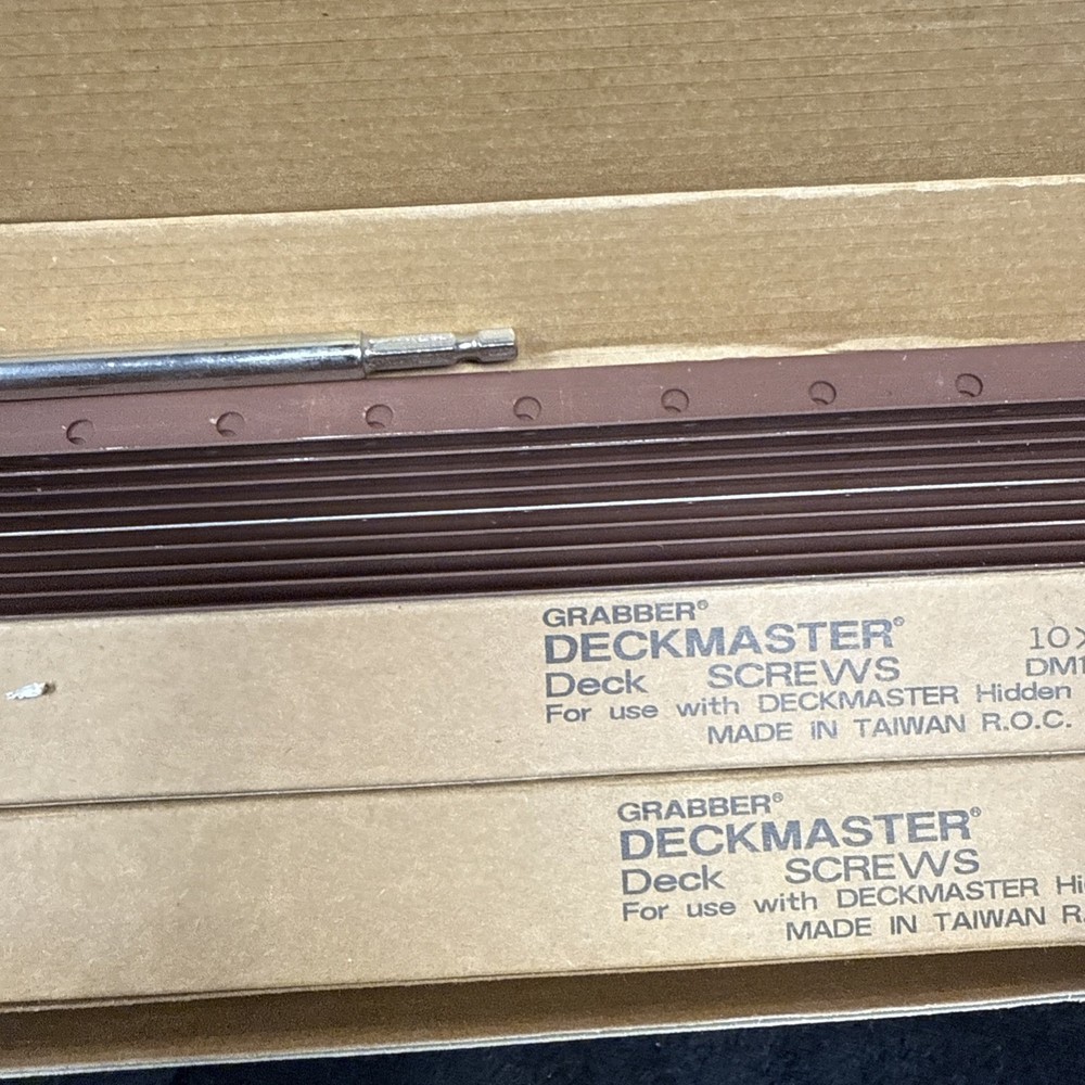 Grabber DECKMASTER DMP175-100 Hidden Bracket System 95% Complete w/ INSTRUCTIONS