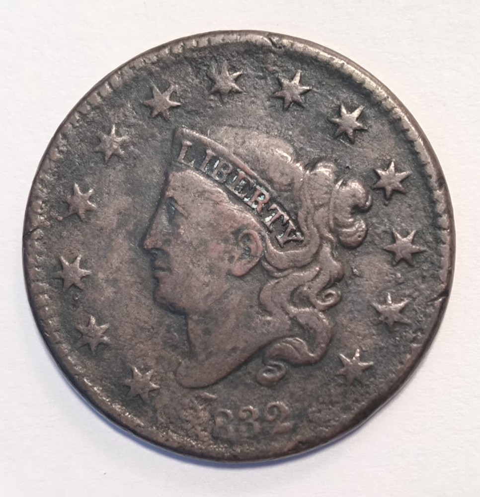 1832 Coronet Head Large Cent Medium Letters + Bonus Indian Head Cent