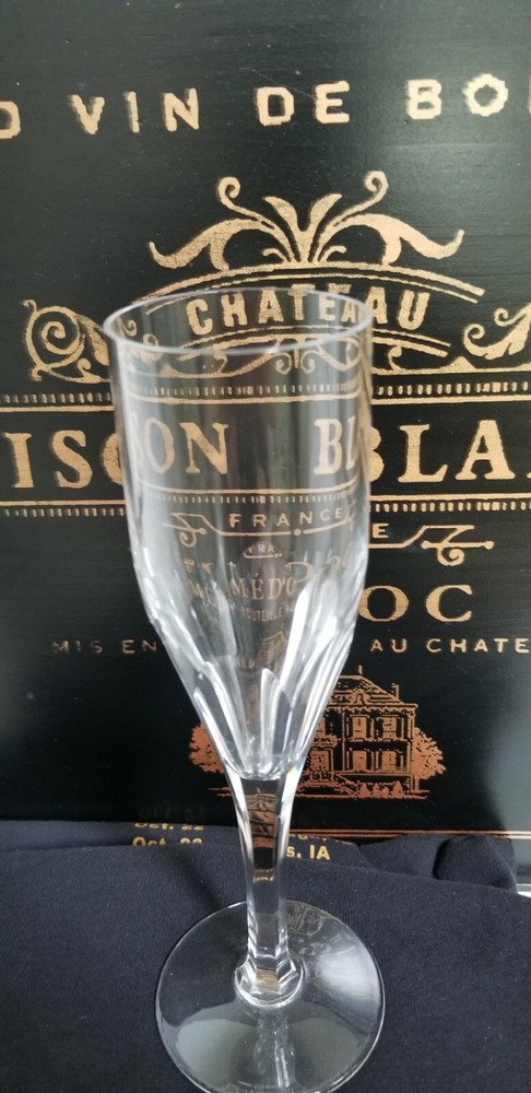 Val St Lambert-Champagne Flute Elegance One Single Piece Panel 8 1/4x2 - NICE!