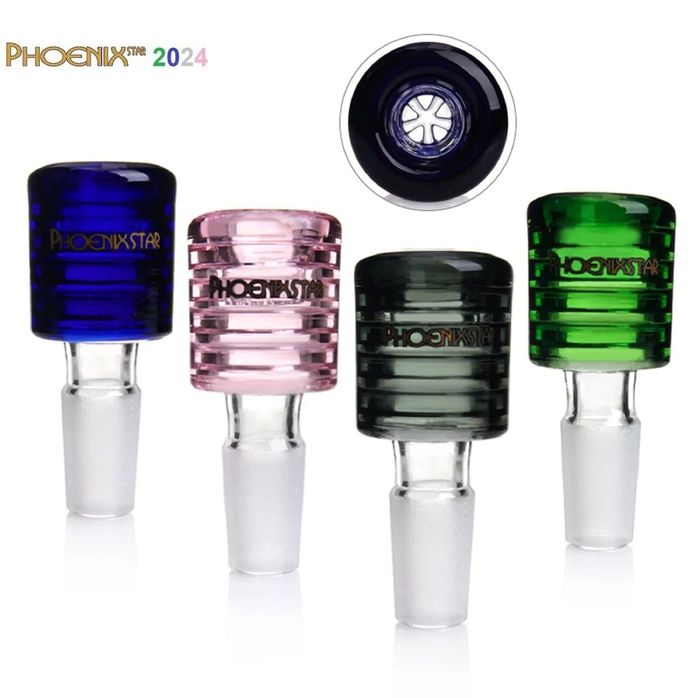 14mm Glass Bowl Screen Thick borosilicate pull-out slide Phoenix ✨ 🔥💨🎆💥🚀🌞