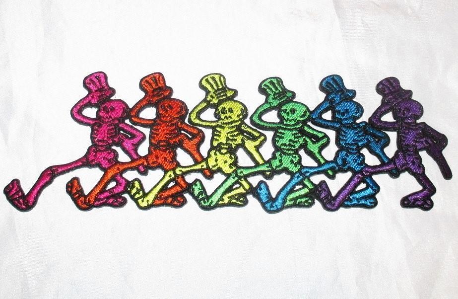 Grateful Dead Dancing Skeletons Large Back Patch Rock