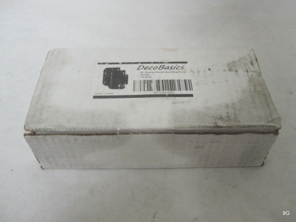 10 Pack DecoBasics 1/2 Overlay 3/4 Frame Partial Semi Wrap Self-Closing Hinges