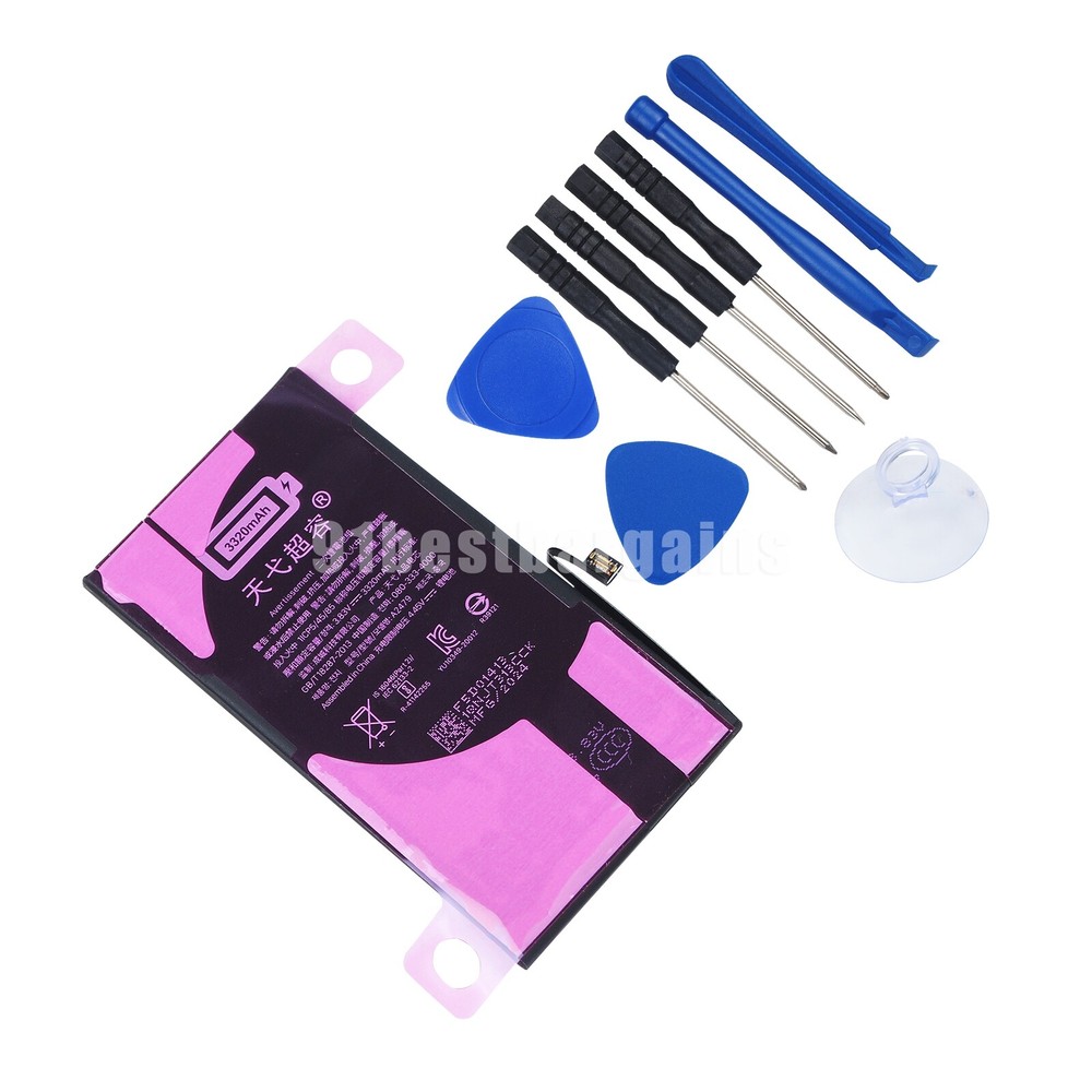 For Premium Apple iPhone 12 Battery Internal Replacement 3320mAh + Tool Adhesive