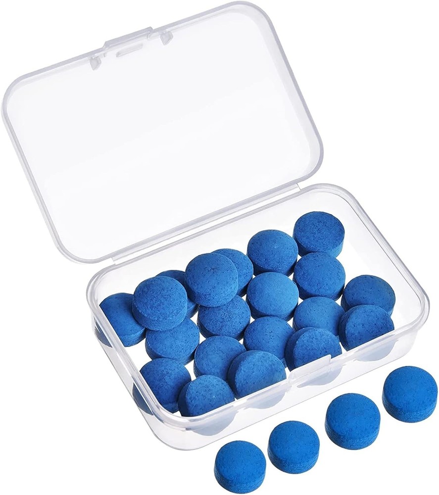 20 Pcs Billiard Cue Tips Replacement Kit - Durable 12/13mm Tips with Storage Box