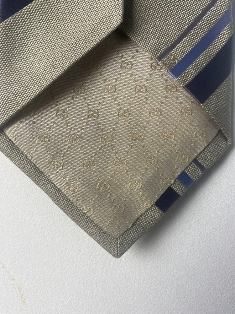 GUCCI striped silk tie