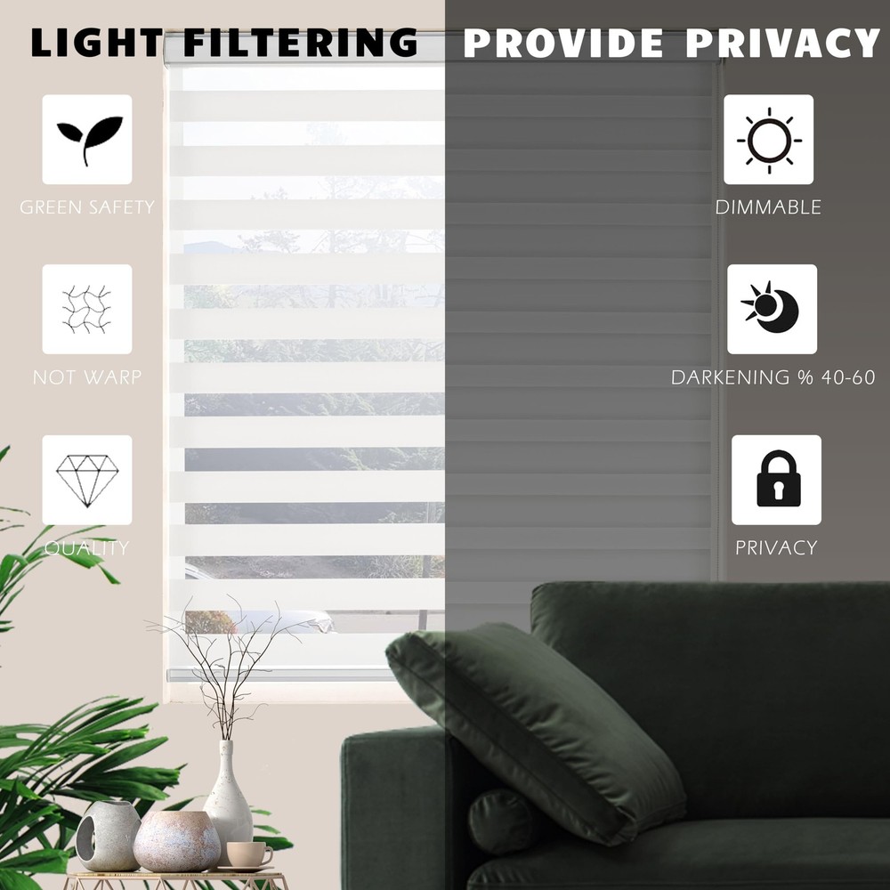 Zebra Shades for Windows Roller Blinds Windows Blinds Blackout Blinds Privacy...