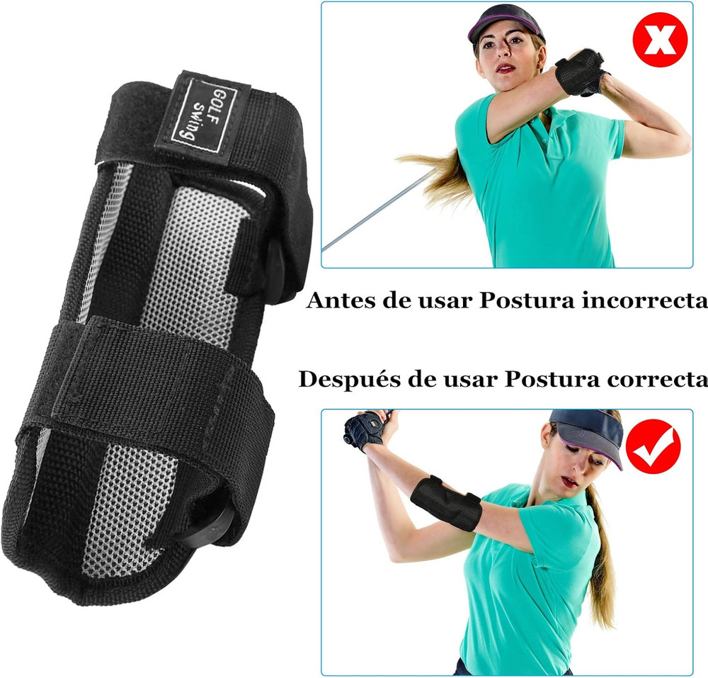 Golf Swing Training Elbow Brace, Straight Practice Golf Swing Trainer Elbow Brac