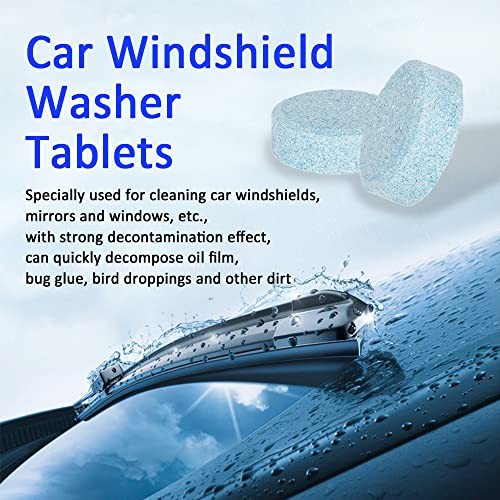 50PCS Car Windshield Washer Fluid Tablets, Windshield Wipe Fluid, Windshield