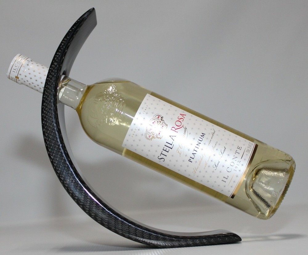 Wine Bottle Holder - 100% Carbon Fiber