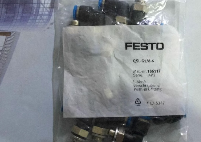 10PC NEW FESTO Threaded plug QSL-G1/8-6 186117 Free shipping