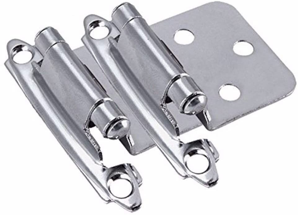(5 Pack) Pair Variable Overlay Chrome Hinge Self Closing L-H0103AV-CHR-O