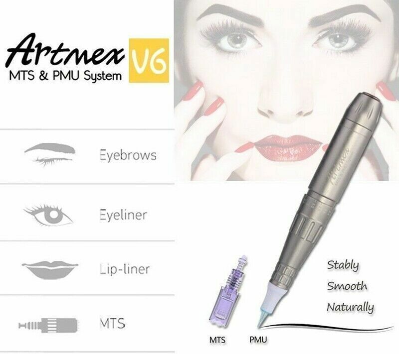 Artmex V6 Tattoo Machine Permanent Makeup Eyebrows Lip Micropigmentation MTS PMU