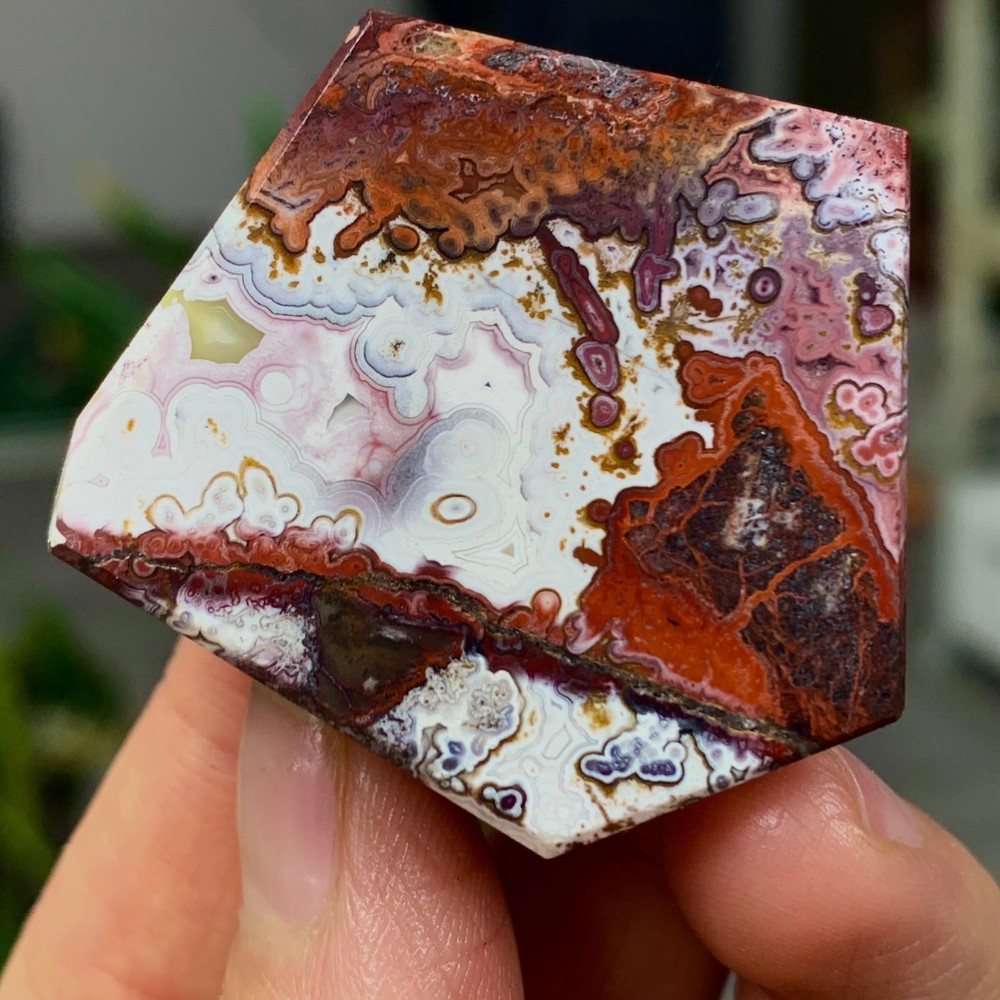 30G Natural crazy Agate Crystal flake-shaped Gemstone Healing