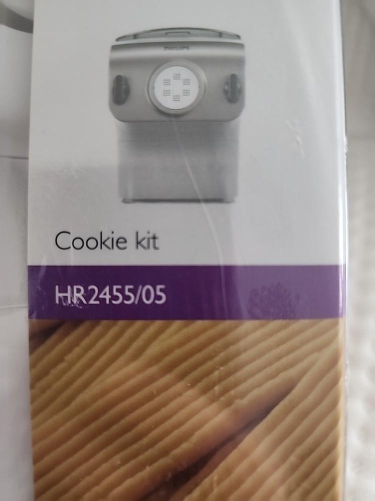 Philips Pasta Maker Shaping Discs Cookie Kit HR2455/05 *NEW IN BOX*