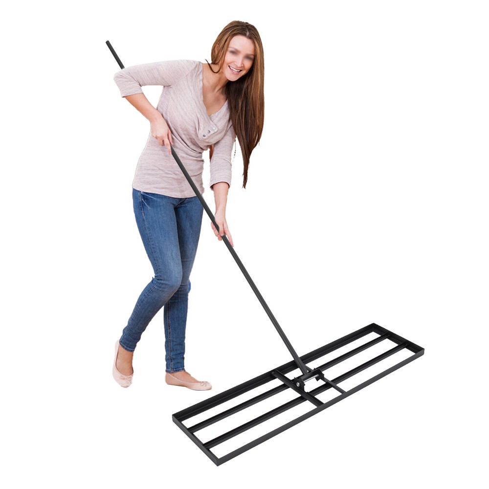 Lawn Leveling Rake, Large Levelawn Tool, 5.74FT Adjustable Handle Leveling Tool