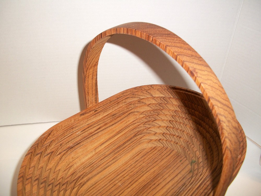 Deep Spring Studio Signed Basket Collapsible Wood Trivet/Fruit