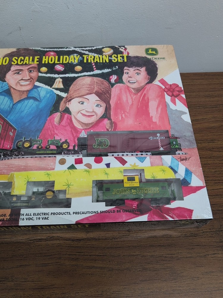 1/87 John Deere HO Scale Train Holiday Train Set Athearn 2003