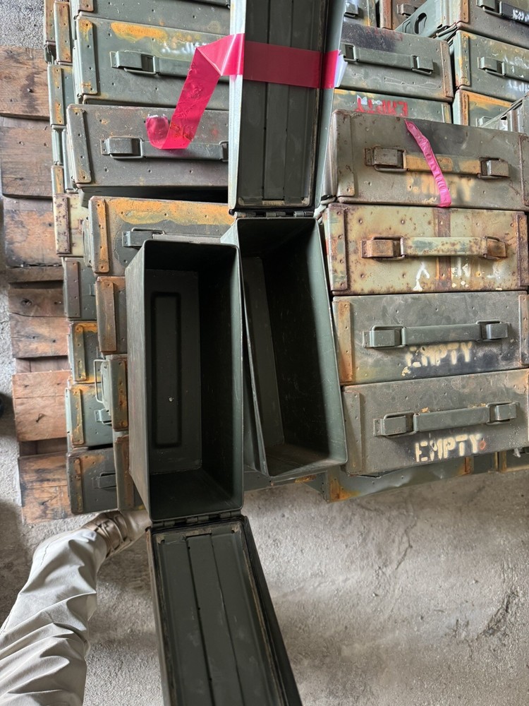 military ammo boxes metal