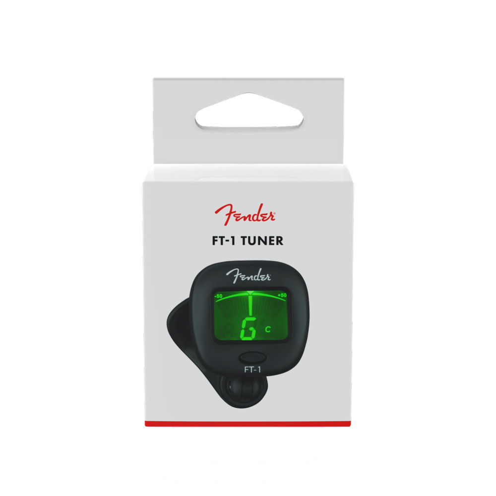 Geniune Fender FT-1 Pro Clip-On Tuner Digital LCD Backlit Screen Multi-Function