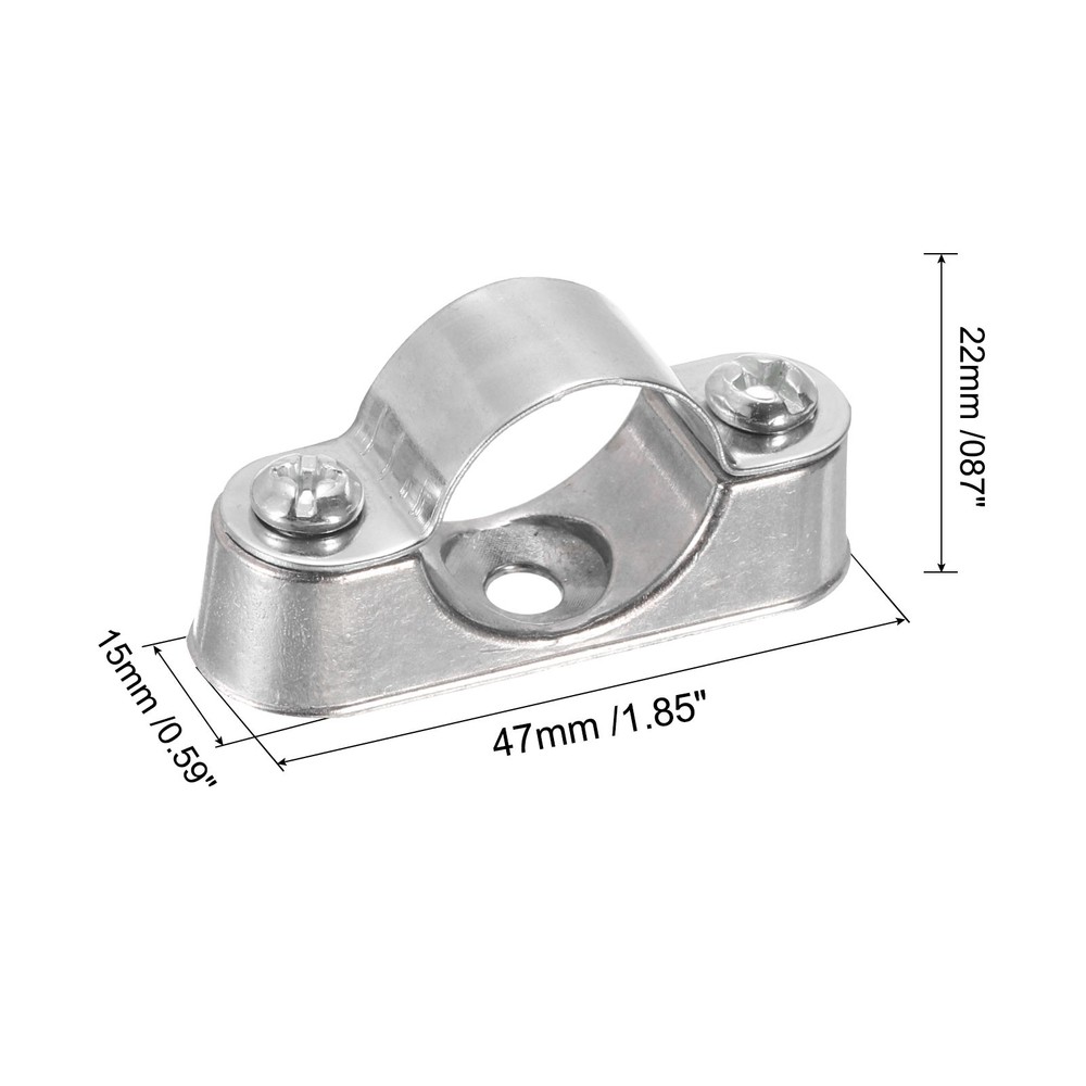 10PACK Pipe Support Pipe Bracket Clamp Wall Mount Ceiling Mount for 20mm Pipe