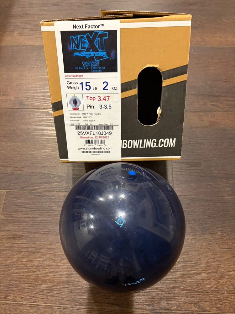 15LB Storm Next Factor Bowling Ball New