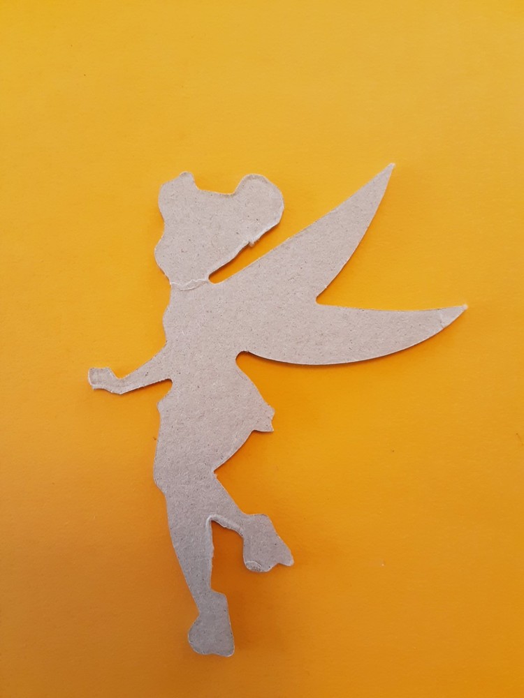 glittery TinkerBell chipboard die-cut 3.5"