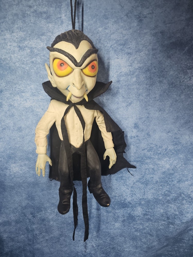 Vintage Large 1999 Rubber Halloween Hanging Magic Group Dracula