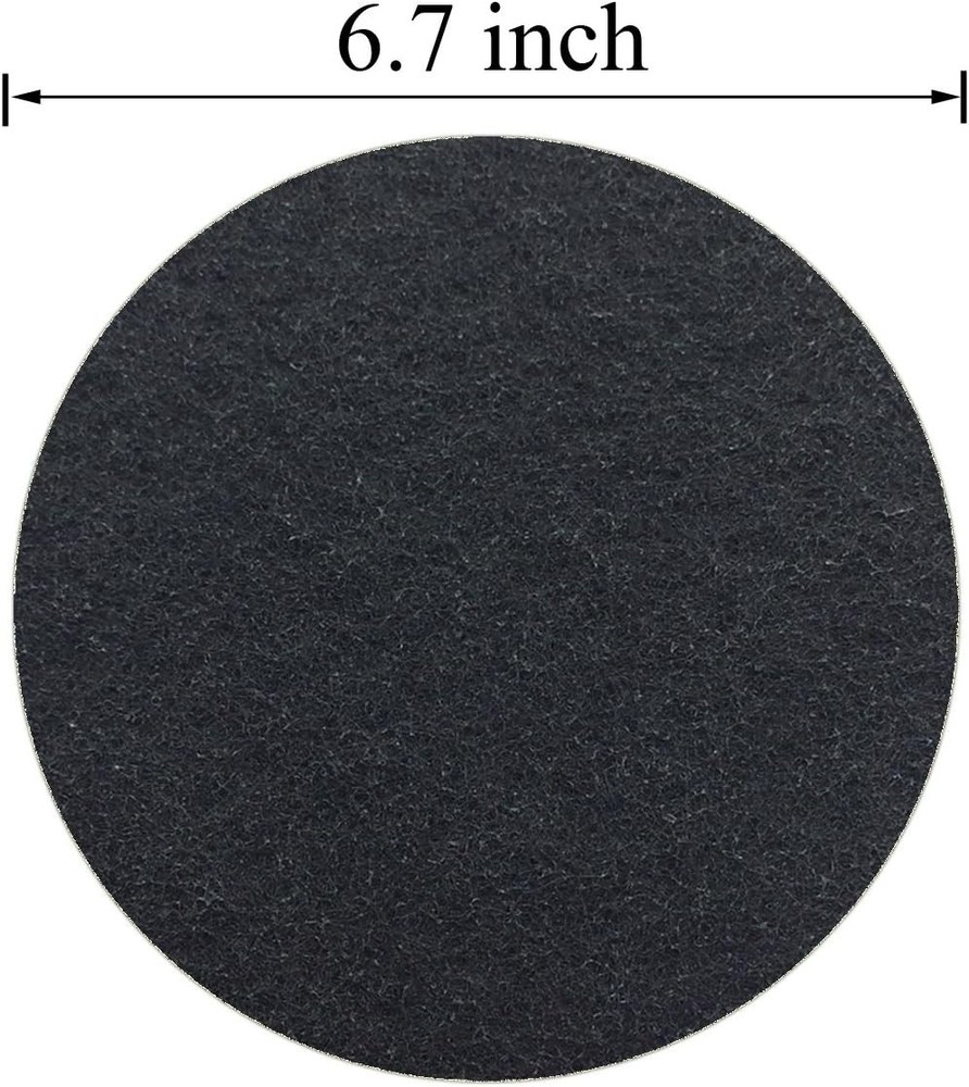 Activated Charcoal Compost Bin Filters - 12pcs Round, 6.7in Diameter Replacement