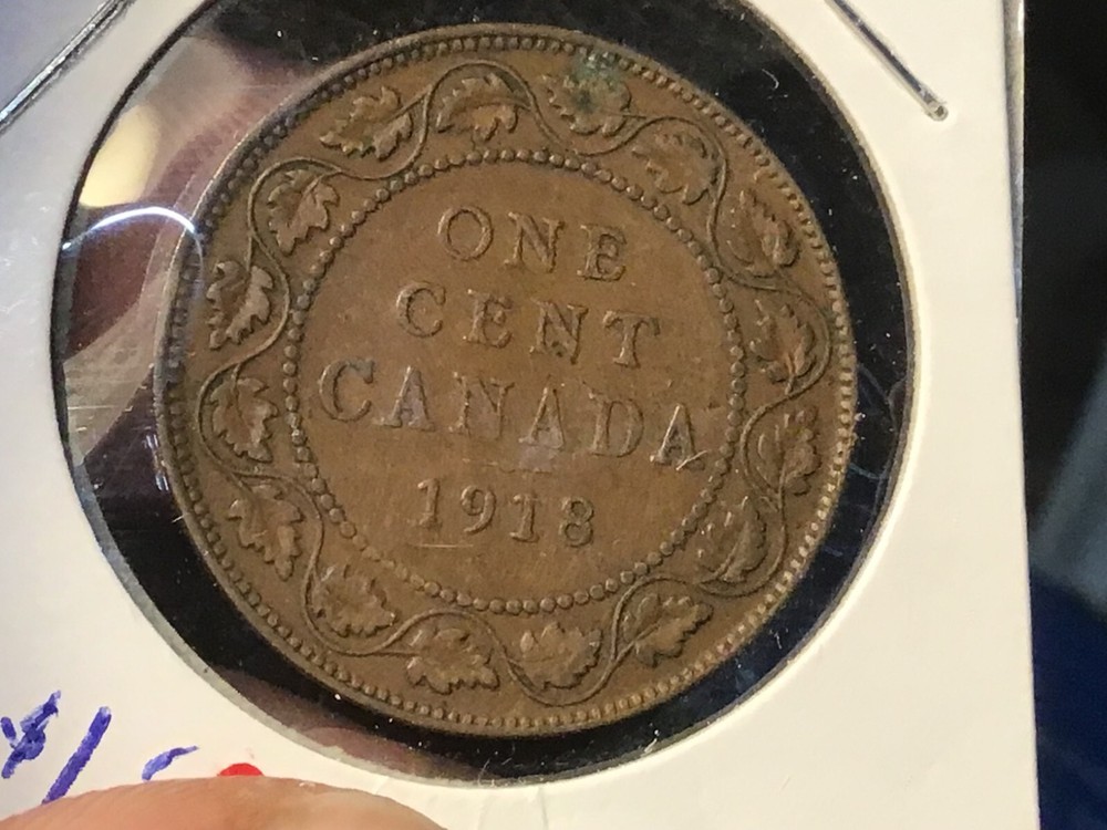 1918 Canada Large Cent, 1 Coin