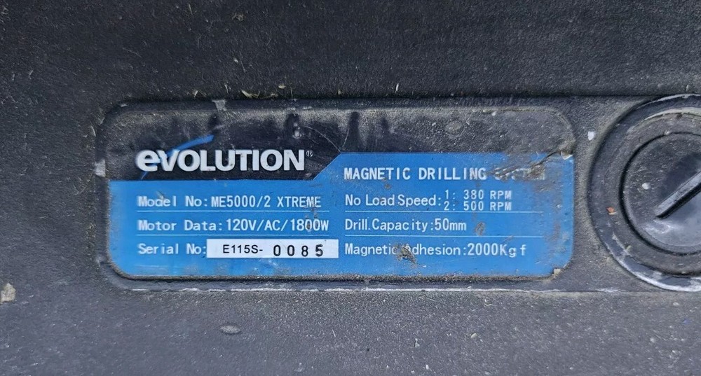 USED EVOLUTION ME5000 MAG DRILL