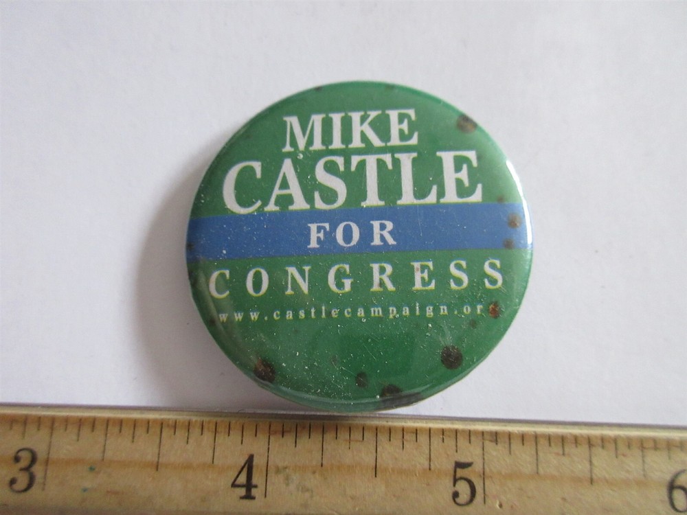 Mike Castle for Congress button pinback 1.75"