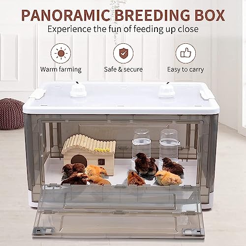 Chick Brooder,Brooder Box for Chicks,Brooder Heater Warms up to 25 23″x17″x14″